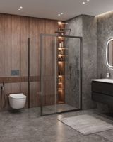 Душевой уголок CEZARES MOLVENO-AHF-31-120/90-C-GM-IV — фото 1, Прямоугольные душевые уголки