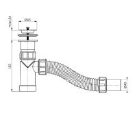 Сифон для раковины Bettoserb 125310 Нержавеющая сталь — фото 2, Сифоны для раковины