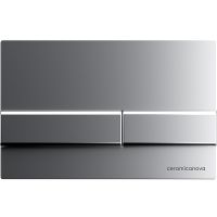 Система инсталляции для унитазов CERAMICANOVA Envision с кнопкой смыва Flat цвет хром матовый, крепл — фото 5, Инсталляции