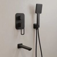 Душевая система Iddis Slide SLIBL03i68 Черная матовая — фото 8, Встраиваемые душевые комплекты