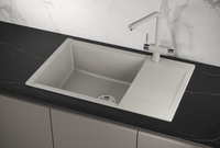 Granula-ES-7807, БАЗАЛЬТ, кухонная мойка, кварц, ESTETICA — фото 1, Кухонные мойки