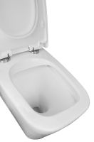 Унитаз компакт Azario Quadro AZ-2175 Белый с бачком и сиденьем Микролифт — фото 4, Напольные унитазы