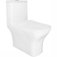 Унитаз моноблок Azario Lodi AZ-8617 с бачком и сиденьем Микролифт — фото 1, Напольные унитазы