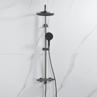 Душевая система Rose R39T R3936T Оружейная сталь — фото 13, Душевые системы