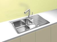 Мойка для кухни GALEO 20 SAT 90 FI 790X500 в комплекте с сифоном 1127251, — фото 3, Кухонные мойки