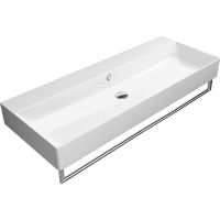 Товар: Раковина GSI Kube X 120 Белая арт-9424011 - фото 4 Раковина GSI Kube X 120 Белая арт-9424011 — фото 4, Раковины подвесные