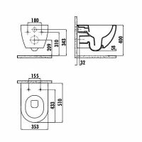 Товар: Унитаз биде Creavit Free FE322-00AM00E-0000 подвесной Антрацит без сиденья - фото 2 Унитаз биде Creavit Free FE322-00AM00E-0000 подвесной Антрацит без сиденья — фото 2, Подвесные унитазы