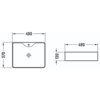 Раковина Azario 48 AZ-2010 Белая — фото 2, Раковины