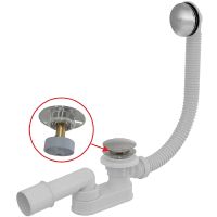 Слив-перелив Alcaplast A507CKM Click-Clack Хром — фото 1, Сливы-переливы