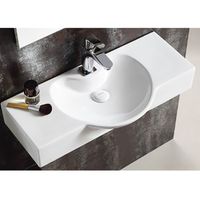 Товар: Раковина CeramaLux 70 STR 4280C Белая - фото 2 Раковина CeramaLux 70 STR 4280C Белая — фото 2, Раковины