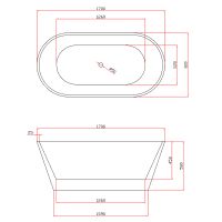 Товар: Акриловая ванна Azario Bristol 170х80 BRI17080 без гидромассажа - фото 3 Акриловая ванна Azario Bristol 170х80 BRI17080 без гидромассажа — фото 3, Ванны