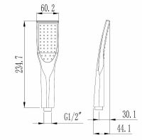 Ручной душ ESKO SSP751Q Хром — фото 4, Лейки для душа