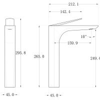 Товар: Смеситель для раковины Bronze de Luxe Icon 2041CG Золото матовое - фото 2 Смеситель для раковины Bronze de Luxe Icon 2041CG Золото матовое — фото 2, Смесители для раковины