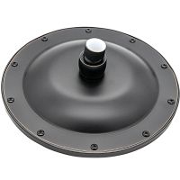 Верхний душ Milacio MC.001.BBR из латуни / круглая форма / черная бронза / потолочный монтаж — фото 2, Верхние души