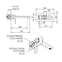 Товар: Смеситель для раковины Remer Infinity I15L Хром - фото 2 Смеситель для раковины Remer Infinity I15L Хром — фото 2, Смесители для раковины