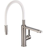 Смеситель для кухни Swedbe Selene Plus 8641 Нержавеющая сталь Белый — фото 2, Смесители для кухни