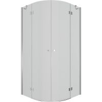 Душевой уголок Ambassador Diamond 100х100 12011102 профиль Хром стекло прозрачное — фото 13, Душевые уголки четверть круга