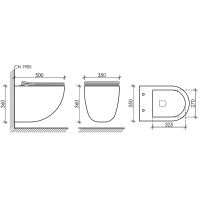 Унитаз Ceramicanova Mono CN1905 подвесной с сиденьем Микролифт — фото 14, Подвесные унитазы