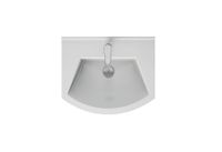 АЛЬФА, 55 см, мебельный умывальник, керамический — фото 3, Мини-раковины