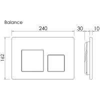 Товар: Система инсталляции для унитазов CERAMICANOVA Balance с кнопкой смыва Square, цвет черный матовый, с - фото 4 Система инсталляции для унитазов CERAMICANOVA Balance с кнопкой смыва Square, цвет черный матовый, с — фото 4, Инсталляции для унитазов