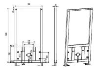Инсталляция Creavit GBM500.01 для биде Черная — фото 2, Инсталляции