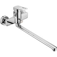 Смеситель для ванны Swedbe Kronos 2050 универсальный Хром — фото 1, Смеситель для ванны