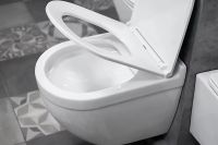 Унитаз CeramaLux 2198MW подвесной Белый матовый с сиденьем Микролифт — фото 5, Подвесные унитазы