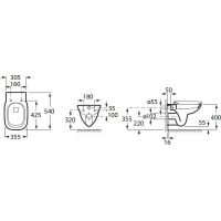 Товар: Унитаз Roca Debba 346997000 подвесной без сиденья - фото 2 Унитаз Roca Debba 346997000 подвесной без сиденья — фото 2, Подвесные унитазы