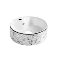 Раковина-чаша Point Виктория 41 PN43065WB Белая с чёрным — фото 2, Раковины