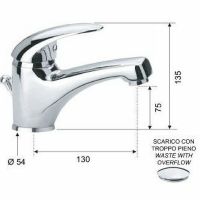 Смеситель для раковины Remer Giga G10 Хром — фото 2, Смесители для раковины