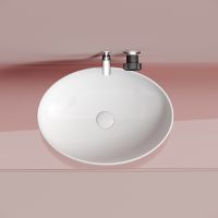 Раковина-чаша Ceramicanova Element 50 CN6056MW Белая матовая — фото 10, Раковины накладные