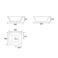 Раковина-чаша Point Ника 31 PN43081 Белая — фото 3, Раковины накладные