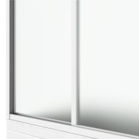 Шторка на ванну Bas Николь 170 ШТ00035 профиль Белый пластик Вотер — фото 2, Шторки для ванной раздвижные