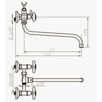 Товар: Смеситель для ванны D-Lin D140810 универсальный Хром - фото 2 Смеситель для ванны D-Lin D140810 универсальный Хром — фото 2, Для душа и ванны
