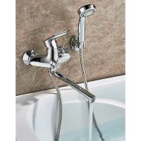 Смеситель для ванны Ledeme H25 2225L универсальный Хром — фото 4, Для душа и ванны