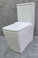 Унитаз компакт CeramaLux 2170AXMW Белый матовый с бачком и сиденьем Микролифт — фото 7, Напольные унитазы