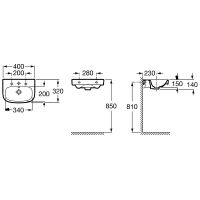 Раковина Roca Debba 40 327998000 Белая — фото 4, Мини-раковины