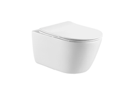 Унитаз подвесной безободковый AQUATEK ОБЕРОН AQ1363W-00 533*360*344 мм, горизонтальный выпуск, тонко — фото 1, Унитазы