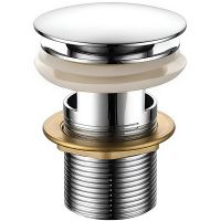 Донный клапан Caprigo Parts 99-533-crm click-clack Хром — фото 1, Донные клапаны