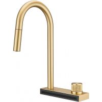 Смеситель для кухни Milacio Ultra MCU.556.GD Золото брашированное — фото 10, Смесители для кухни