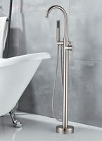 Смеситель для ванны Boch Mann Braies BM8922 Никель матовый — фото 5, Смесители напольные