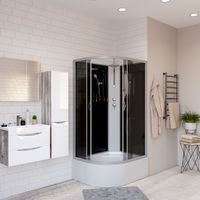 Душевая кабина Niagara Classic NG-2510-14RBKT (120х80х210) высокий поддон(40см),стекло тонированное, — фото 1, Душевые кабины