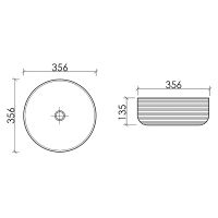 Товар: Раковина-чаша Ceramicanova Element 36 CN6073 Белая глянцевая - фото 2 Раковина-чаша Ceramicanova Element 36 CN6073 Белая глянцевая — фото 2, Раковины