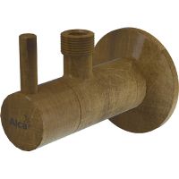 Запорный вентиль Alcaplast ARV001-ANTIC угловой Бронза — фото 1, Комплектующие для туалета