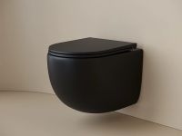 Унитаз Ceramicanova UP Rimless CN4007MB подвесной Черный матовый с сиденьем Микролифт — фото 19, Подвесные унитазы