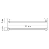 Isen K- Держатель полотенец одинарный арт-4030 — фото 4, Полотенцедержатели