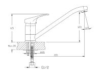Смеситель для кухни Haiba Хром арт-HB4813 — фото 2, Смесители для кухни