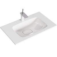 Раковина Aqwella 5 Stars Malaga 75 Mal.75.04.D Белая — фото 1, Раковины встраиваемые сверху