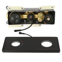 Душевая система ALMAes Tiber TVZ-8805 с термостатом Черная матовая — фото 10, Душевые системы