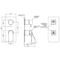 Товар: Смеситель для душа Remer Infinity Черный брашированный хром арт-I93KBCFP - фото 2 Смеситель для душа Remer Infinity Черный брашированный хром арт-I93KBCFP — фото 2, Смеситель для душа